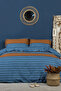 Arden Duvet Cover Set Single Size 100% Cotton Ranforce Fitted Sheet (160X220 cm)