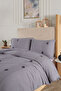 Alva Duvet Cover Set Double 4 Piece (200X220 cm) Gray - 3