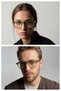 Eoh4007-M C6 Khaki Acetate Blue Light Screen Glasses - 2