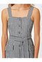 Checkered Pocket Belted Jumpsuit - 5
