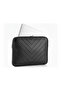 15-15.6 Inch Notebook Laptop Bag - Faux Leather MacBook Protective Case - Black (39X28.5 cm) - 3