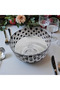 25 cm Footed Colorful Cut Crystal Glass Bowl - 2