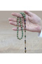 Each One Is Masterfully Crafted with a Systematic Process, Imame Hitame Kuka Capsule Cut Light Turquoise Catalin Prayer Beads. - 3