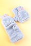 Plush Fur Knit Gloves Plush Fingerless Gloves Winter Soft Warm Thick Girls Boys 7 Years and Up,,, - 4