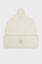 EMBLEM BRUSHED POMPOM BEANIE