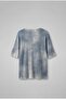Men's Super Oversize Patterned Knitwear T-Shirt Blue - 2