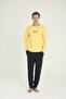 100% Cotton Men's O-Collar Pajama Set Stylish Design - Outerwear - 2