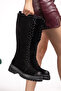 Genuine Leather Women's Winter Suede Boots from Size 33-34-35 to Size 41-42-43 - 2
