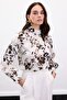 Mock Neck Blouse - Khaki - 4