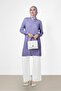 Patterned Knitwear Tunic - Self 42007