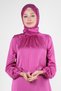 SATIN TUNIC WITH BINDING DETAIL ON CUFFS 43526 - 2
