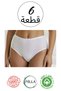 18-Piece Set of 6 Pieces of 100% Cotton Heart-Patterned High-Waisted Panties, 6 Pieces of Heart-Patterned Boxers - 3