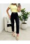 Women's High Waist Beltless Imported Crepe Trousers - 6