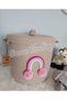 Toy Basket 30X30, Dirty Laundry Basket, Basket with Lid, Children's Room Organizer, Wicker Basket - 2