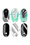 Mercedes C E S GLC CLE EQE EQS SL Smart Key Protector – مجموعة الملصقات (ليست حافظة) (فيروزي) - 4