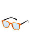 Diego Unisex Men's Orange Blue Sunglasses - 3