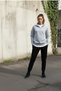 3-Piece Combination Half Zip Cotton Black Sweat-Cotton Black Sweatpants Set Bottom Top 3 - 5