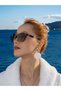 Black Glass Rimless Uv400 Protection Women's Sunglasses Ae1873Colo5 - 8