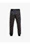 Printed Jogger Sweatpants with Elastic Waist - 2