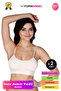 Women's Bustier Seamless Flexible Soft Fabric Thin Straps Padded Sports Bustier 2 Pieces