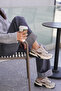 Women's Beige Sneakers Casual Sneakers 044 - 2