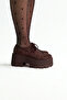 Brown Suede Women's Loafers P9067 - 7
