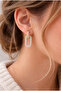 Steel Ring Zircon Stone Earrings Do Not Tarnish. - 2