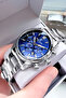 Exclusive Gift Original Men's Wristwatch 3Atm Water Resistant Silver Color Steel Band Dke2136C4 - 3