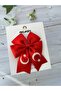 23 April Flag Red White Clip Ribbon Hairpin-1 Piece - 2