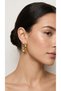 Women's Anti-Allergic Waterproof and Sweatproof Non-Tarnish Daily Night Wedding Gold Gold Hoop Steel Earrings - 3