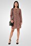 Women Allover Print Shirt Dress, Multicolor