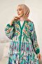 Viscose Patterned Dress - 3