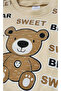 Teddy Bear Printed Interlock Combed Cotton Baby Pajama Set - 2