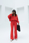 Women's Trend Flared Ç piped Bomber Zippered Tracksuit Set - 2