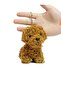 Toy Poodle Plush Dog Toy 12 cm – Realistic Puppy Plush Keychain Bag Charm (Imported) - 8