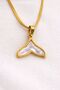 Mermaid Tail Flat Model Steel Necklace - 5