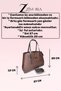 Stitched Detail Women's Shoulder and Hand Bag - 3