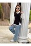 Girl's Denim Pants, Shirt and Side-Tie Knitwear Full-Fit Holiday 3-Piece Set - 2