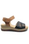 Vipera Genuine Leather Comfort Orthopedic Women's Sandals Black - 2