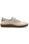 Şebik Genuine Leather Orthopedic Women's Casual Shoes Beige - 3