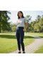 Navy Blue Women's Corset Detailed Skinny Leg Trousers - 2