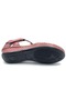 Trrop Genuine Leather Comfort Orthopedic Women's Sandals Bordo - 6