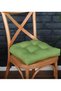 4-Piece Gold Green Pofidik Chair Cushion Special Stitched Lace up 40X40Cm - 2