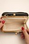 Mini Women's Crossbody Bag with Metal Cover and Scholarship Gold Clip - 4