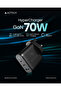UK 70W Super Fast Charge Type C, USB and USB-a Ports Phone Charger USB C Cable For Iphone - 2