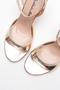 Women's Thin Strap Back Helmet Heeled Shoes Livora Altın Sultan - 3