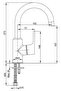 Luna Swan Pipe Washbasin Faucet Gold Color102808953 - 2
