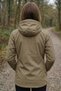 Women's Windbreaker Raincoat Seasonal Beige Sports Jacket with Shoulder Detail - 2