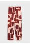 Geometric Pattern Draped Pants - 3