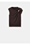 Asymmetrical Collar Blouse with Metal Details - 3